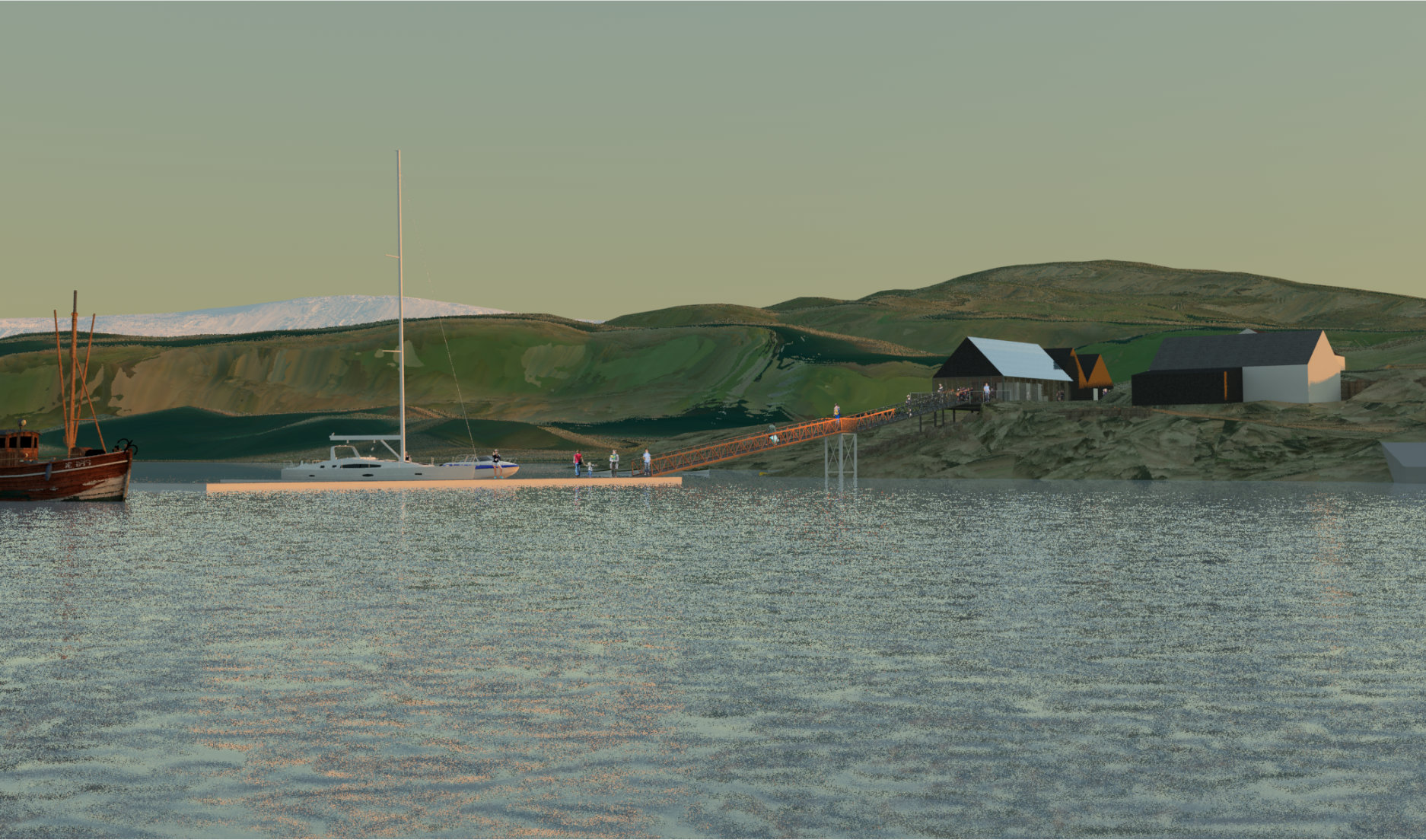 Wide view from the South